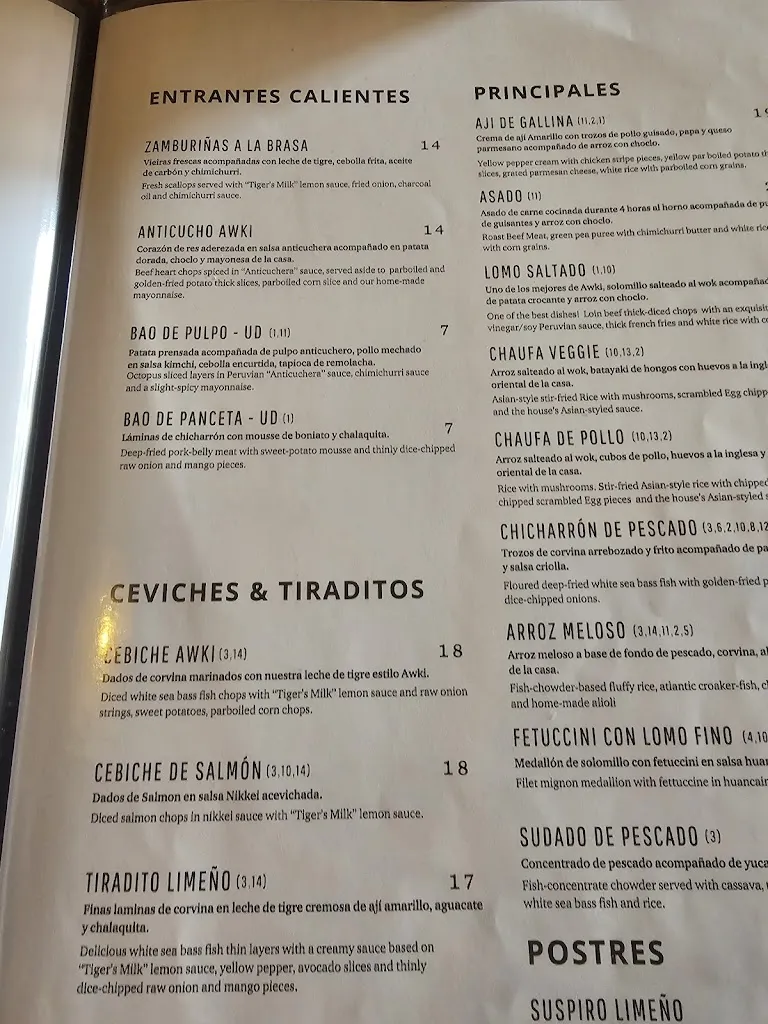 Menu_Awki Nikkei - Restaurante Peruano_Calonge_image_3