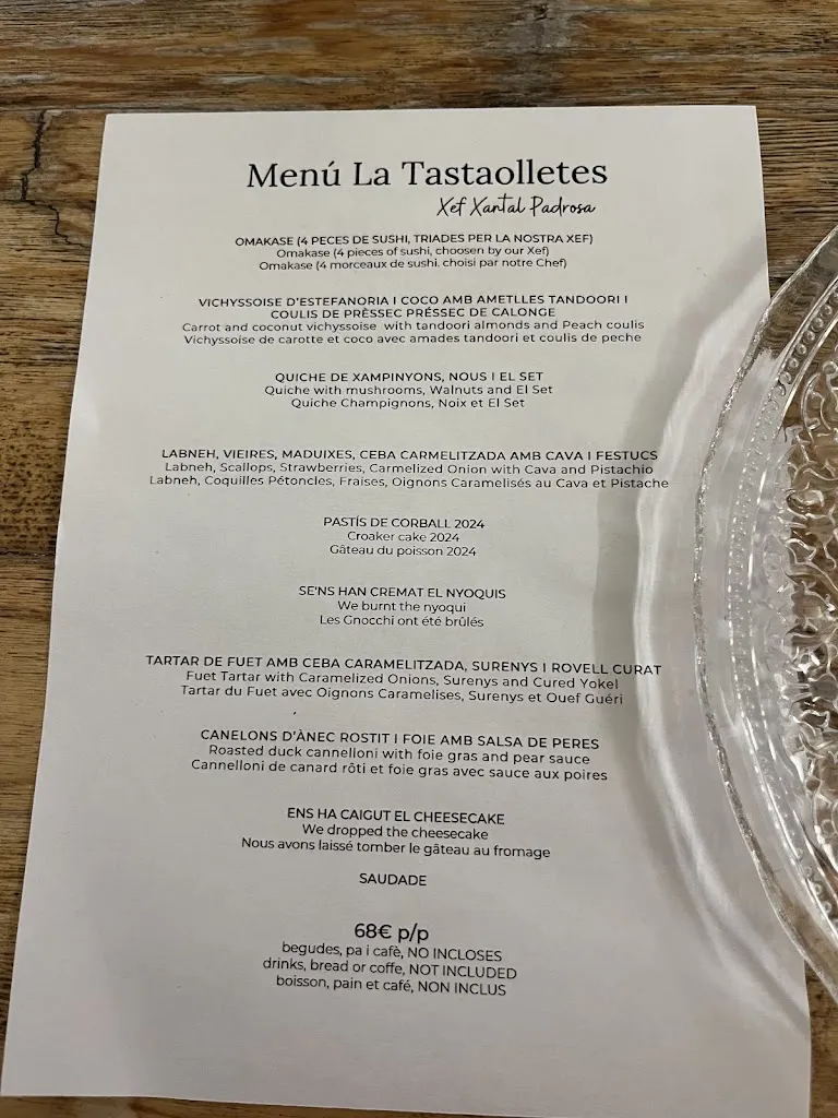 Menu_Restaurant La Tastaolletes_Calonge_image_2