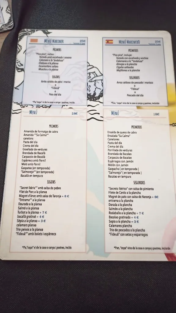 Menu_Sa Calma, Taverna Selecta_Calonge_immagine_4