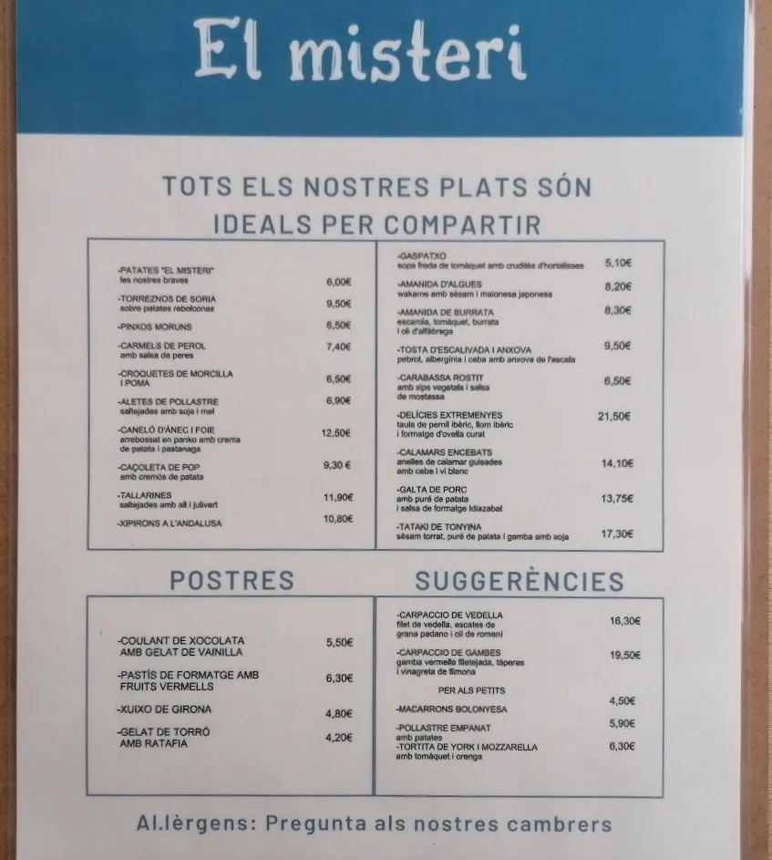 Menu_El misteri_Calonge_image_1