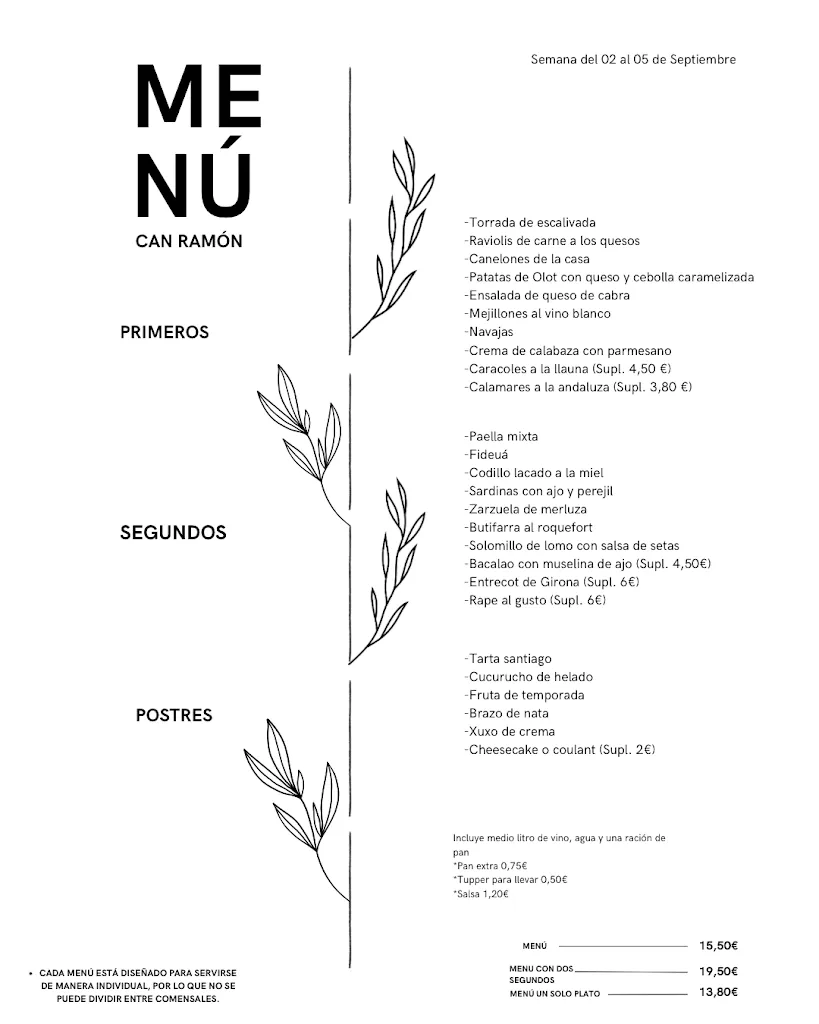 Menu_Restaurant Can Ramon_Calonge_image_3