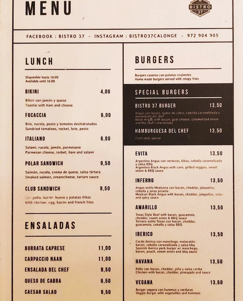 Menu_Bistro 37 Calonge_Calonge_image_1