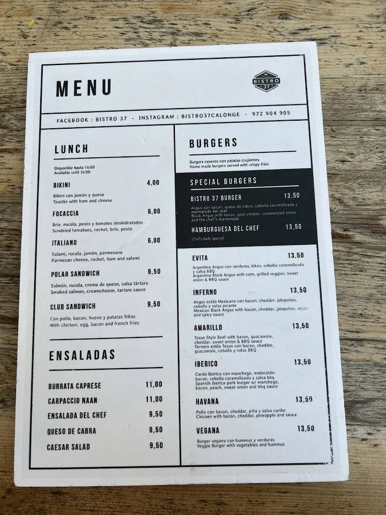 Menu_Bistro 37 Calonge_Calonge_image_4