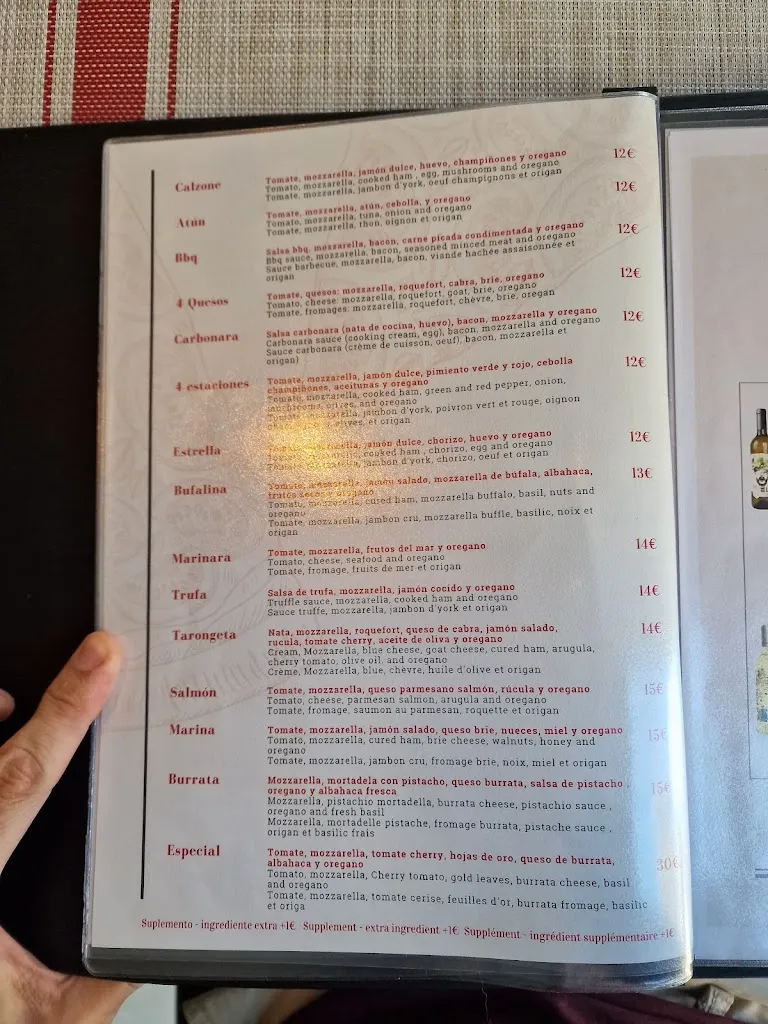 Menu_Pizzeria Restaurante Marina Paty_Calonge_image_2