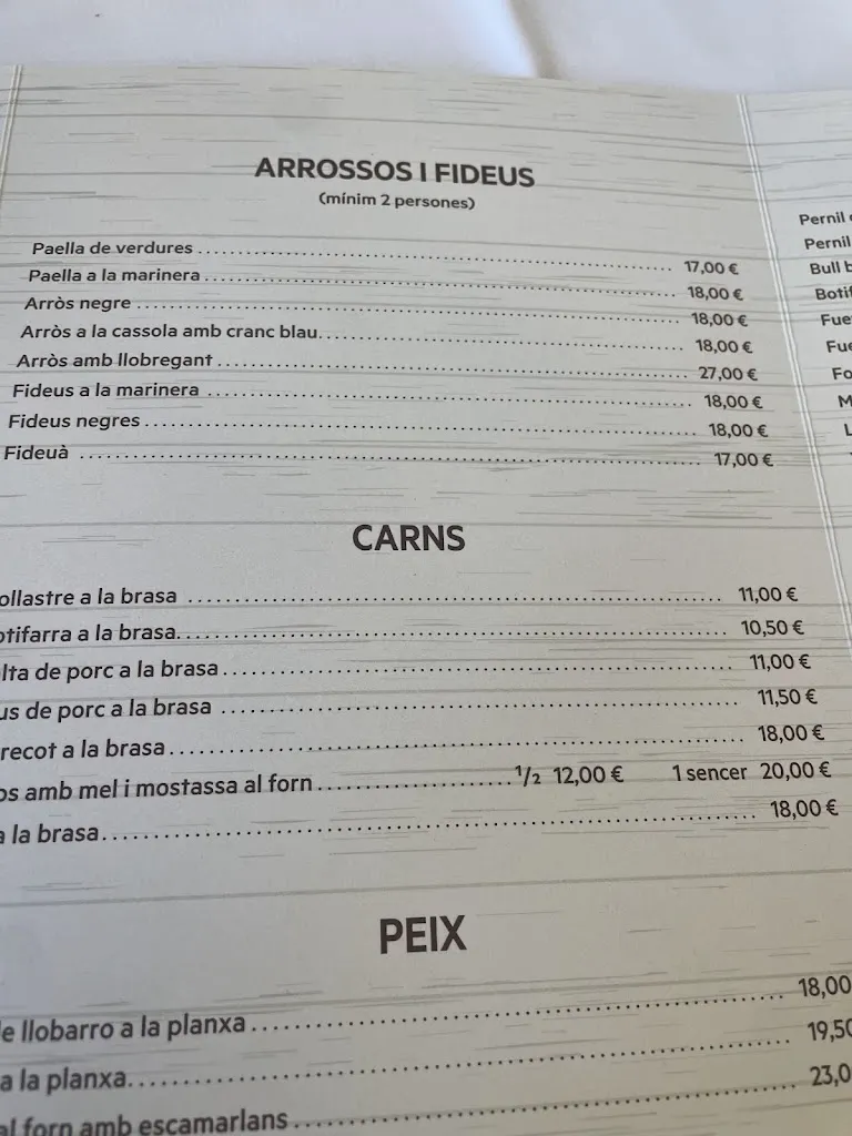 Menu_Hostal Costa Brava_Calonge_image_2