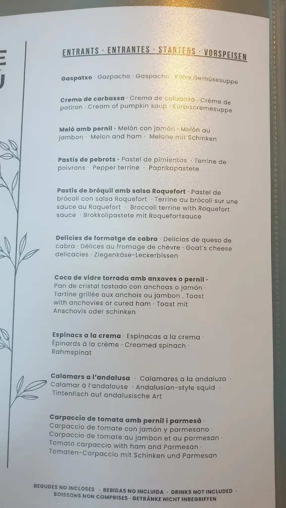 Menu_Samal restaurant Calonge_Calonge_immagine_2