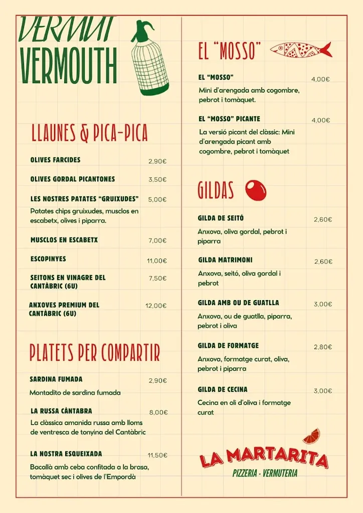 Menu_MARTARITA Pizzería & Vermutería Sant Antoni de Calonge_Calonge_image_1