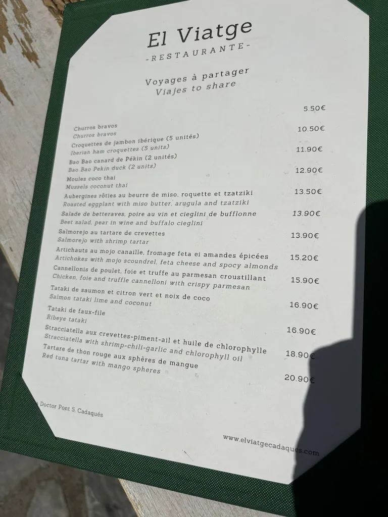 Menu_Restaurant El Viatge_Cadaqués_image_2