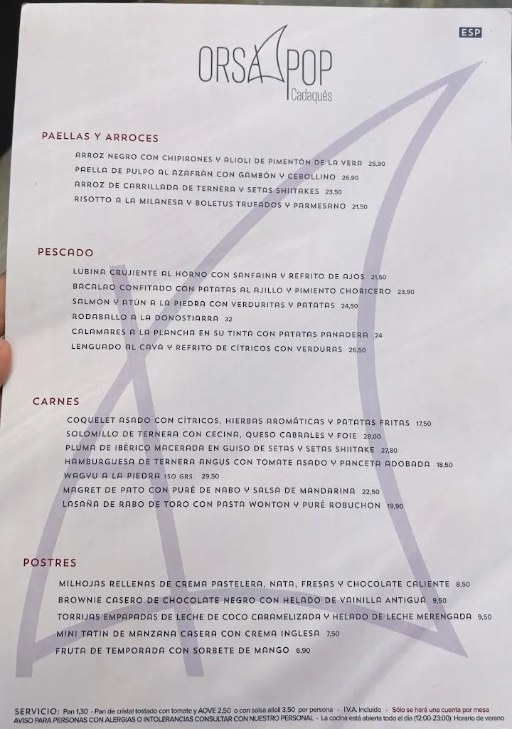 Menu_Orsapop Cadaqués_Cadaqués_image_2