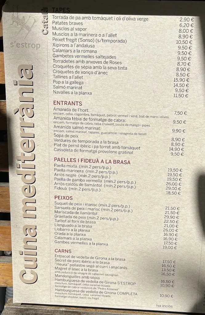 Menu_S'estrop Restaurant_Cadaqués_immagine_2