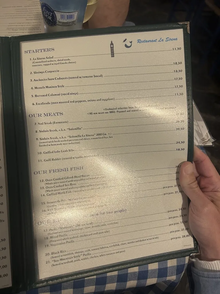 Menu_Restaurant La Sirena Cadaqués_Cadaqués_image_4