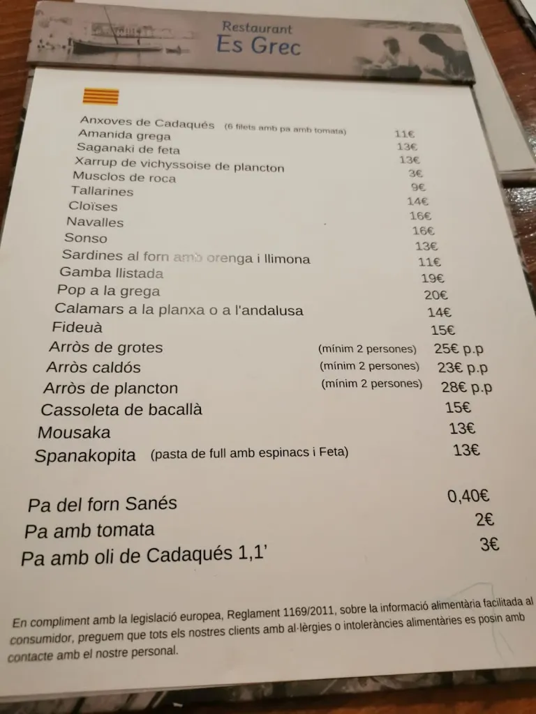 Menu_Restaurant Es Grec_Cadaqués_image_3