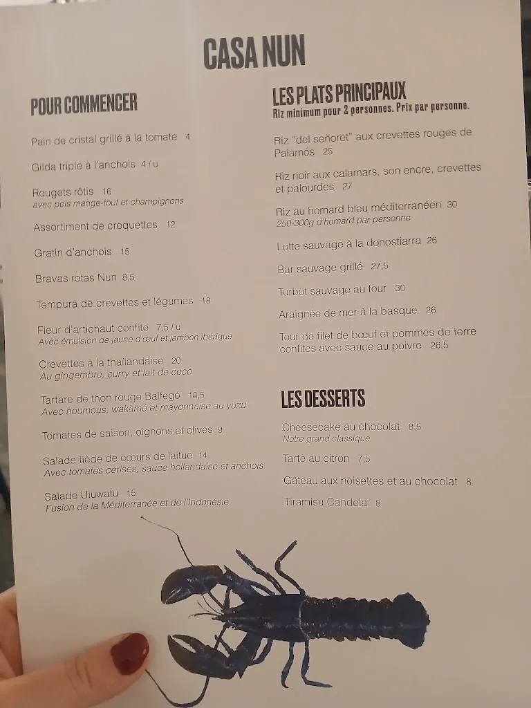 Menu_Restaurant Casa Nun_Cadaqués_image_1