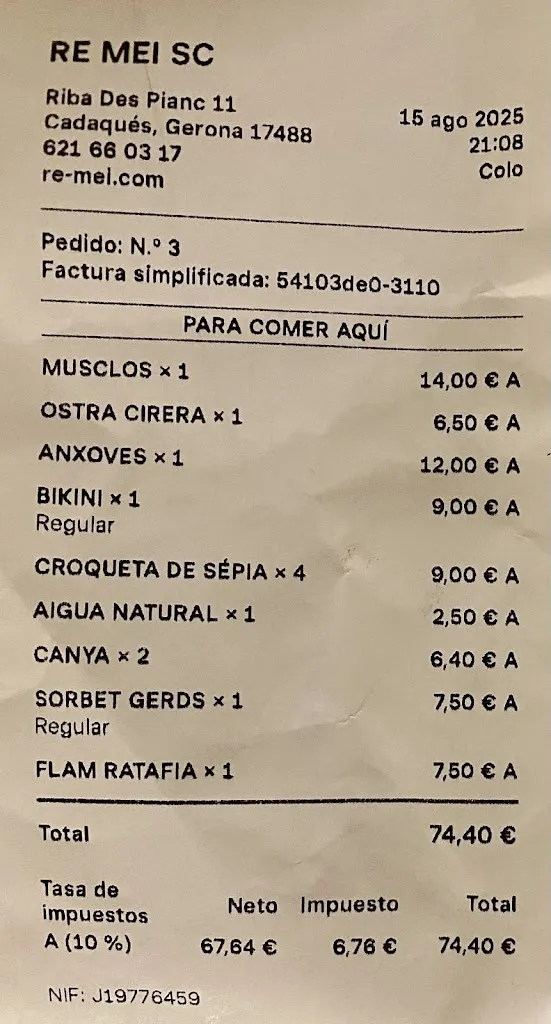 Menu_ReMei - Restaurant Cadaqués_Cadaqués_image_1