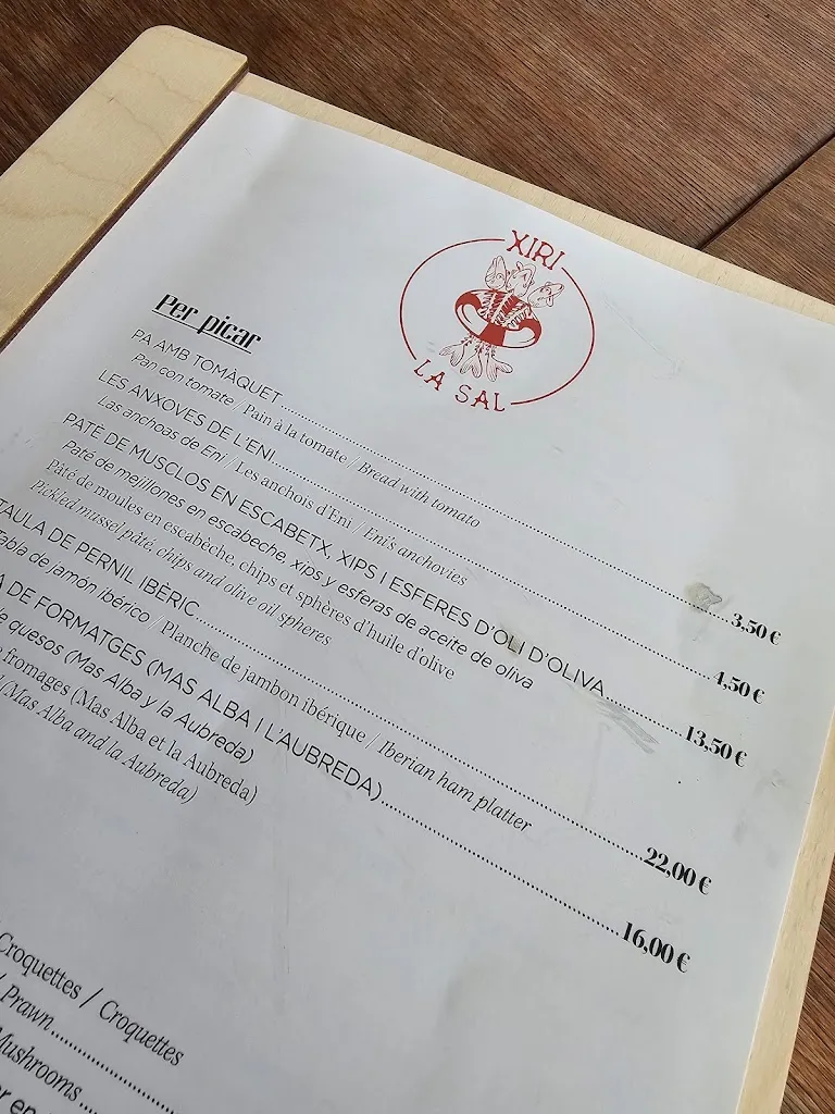Menu_La Sal Es Xiringuito Ses Oliveres_Cadaqués_immagine_3
