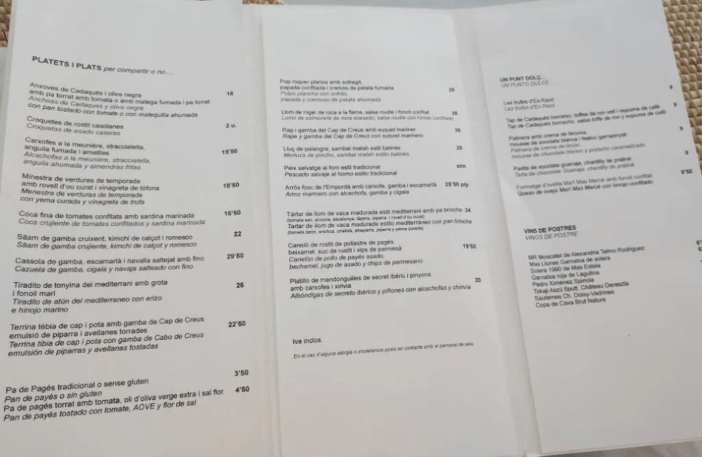 Menu_Es Racó_Cadaqués_image_1
