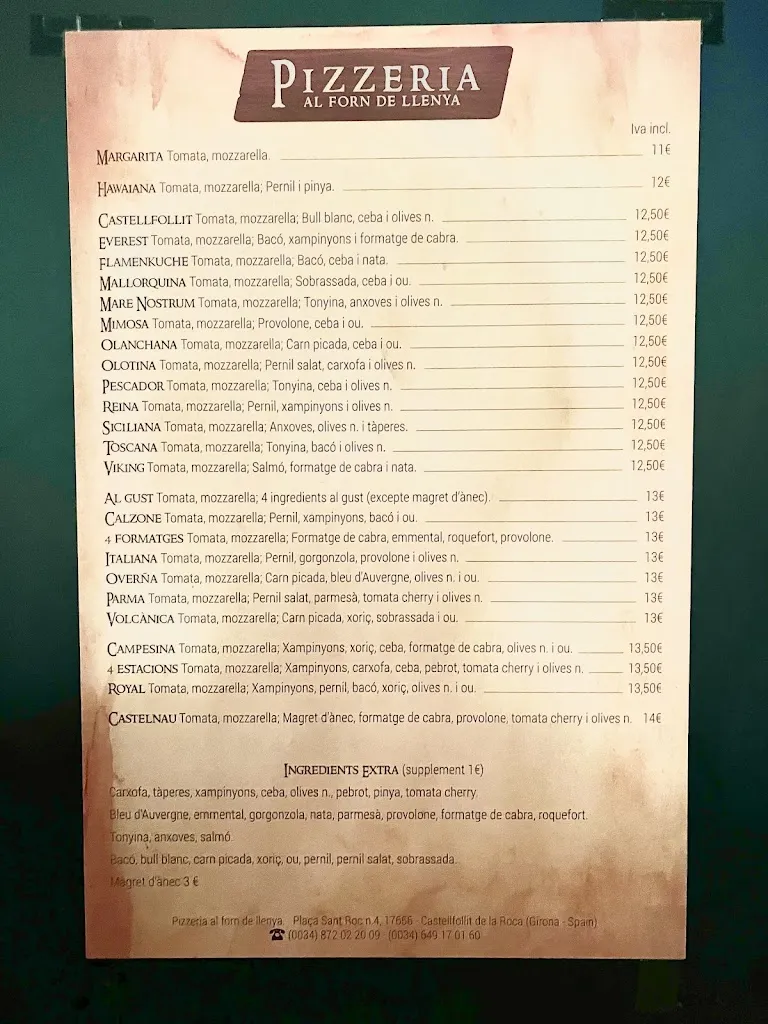 Menu_Pizzeria Al Forn De Llenya_Castellfollit de la Roca_image_2