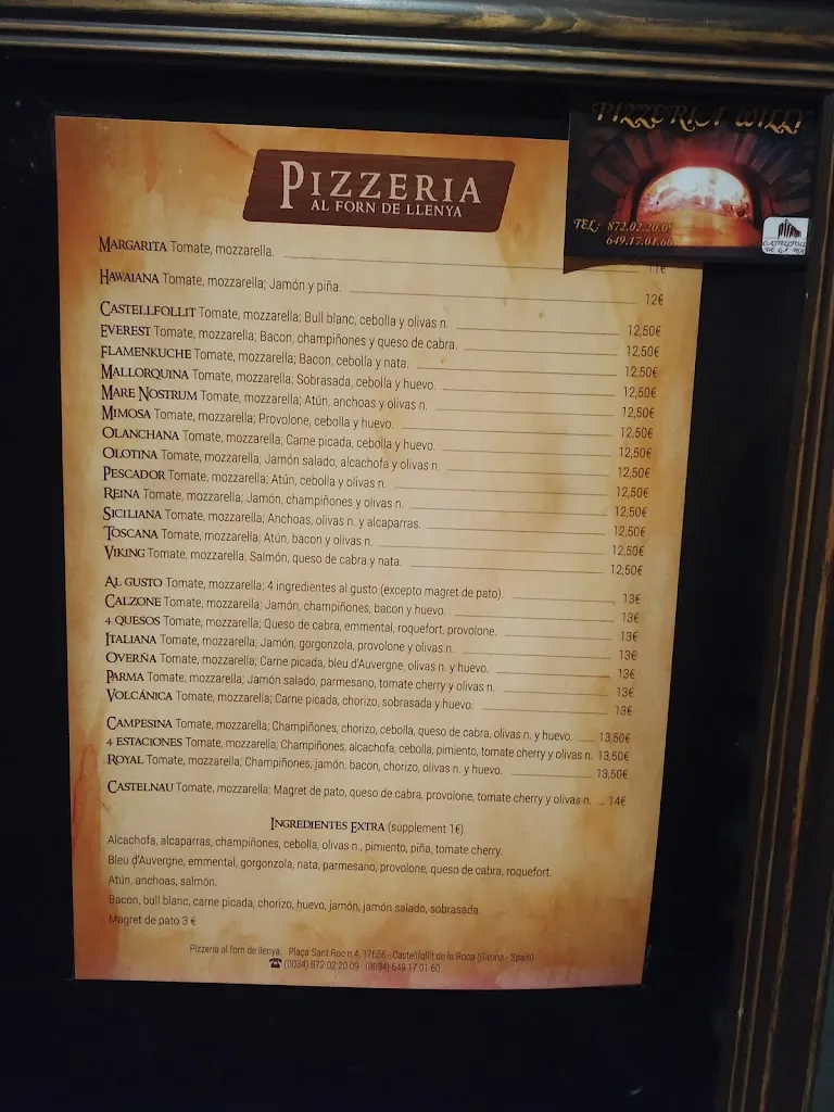 Menu_Pizzeria Al Forn De Llenya_Castellfollit de la Roca_image_4