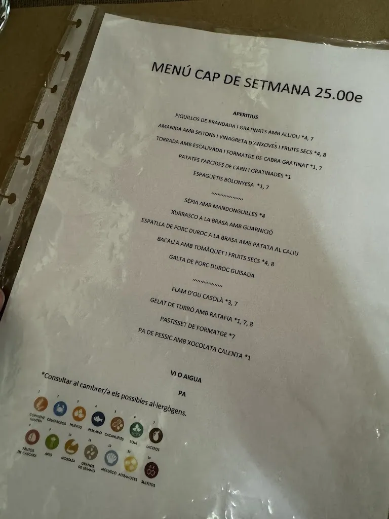 Menu_Cal Sordet Restaurant-Masia_Castellfollit de la Roca_immagine_3