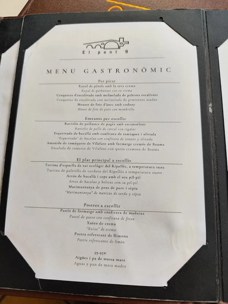 Menu_Restaurant El Pont 9_Camprodon_image_3