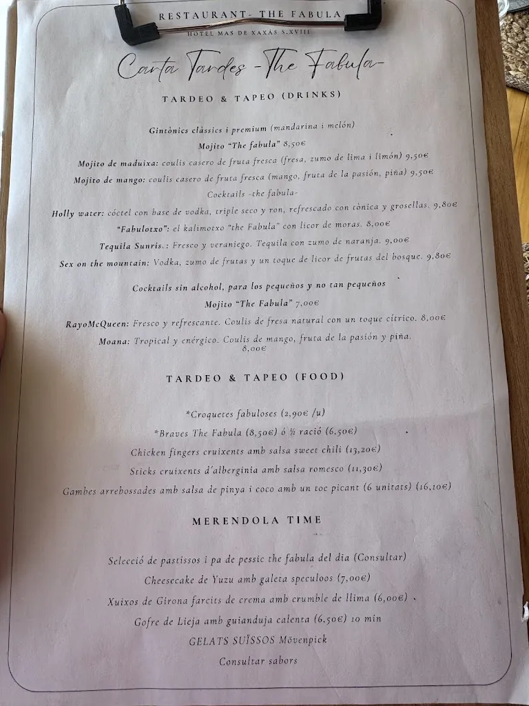 Menu_The Fabula_Camprodon_image_1