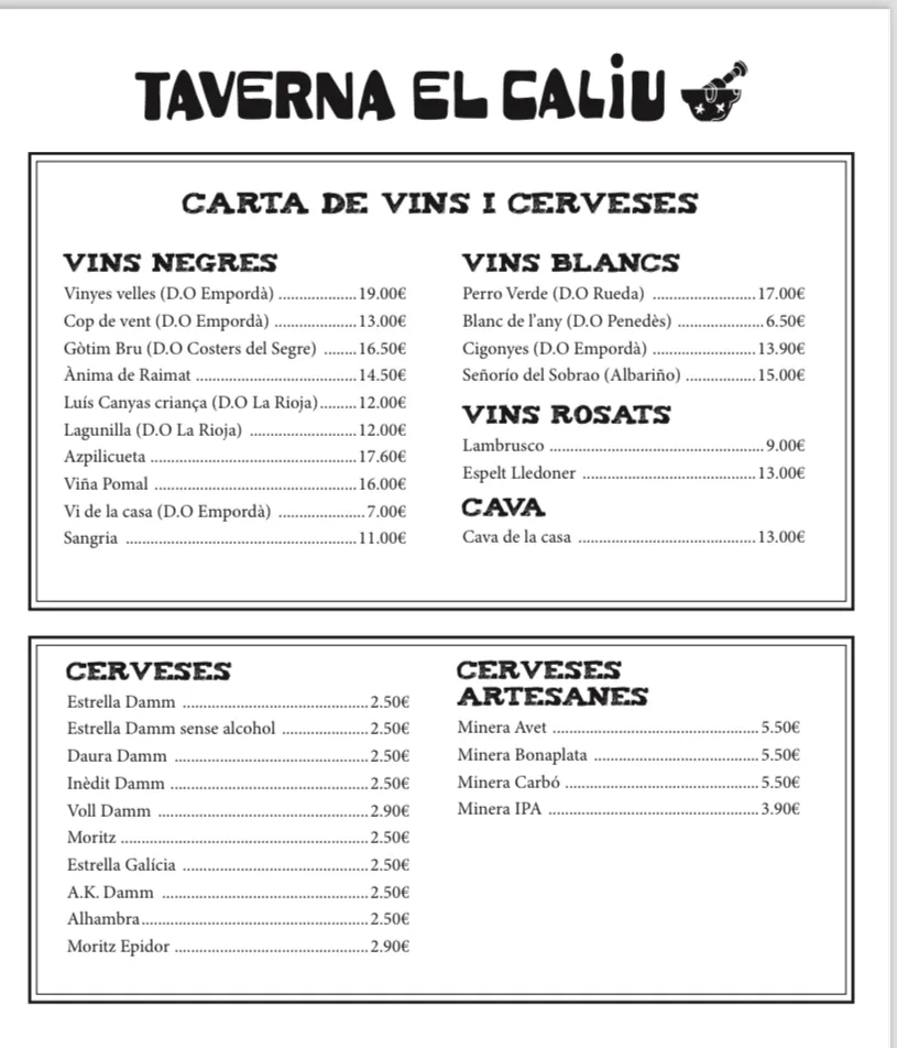 Menu_Restaurant Taverna Caliu.AUTOSERVEI exepte dinars i sopars.NO RESERVEM._Camprodon_image_3