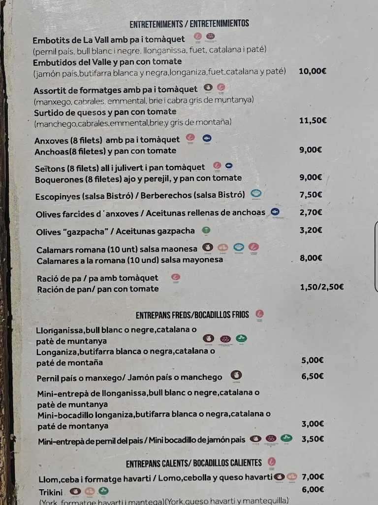 Menu_BISTRÓ LA PARRA RESTAURANT_Camprodon_image_3