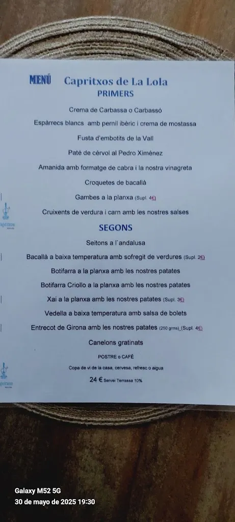 Menu_Capritxos de La Lola_Camprodon_image_1