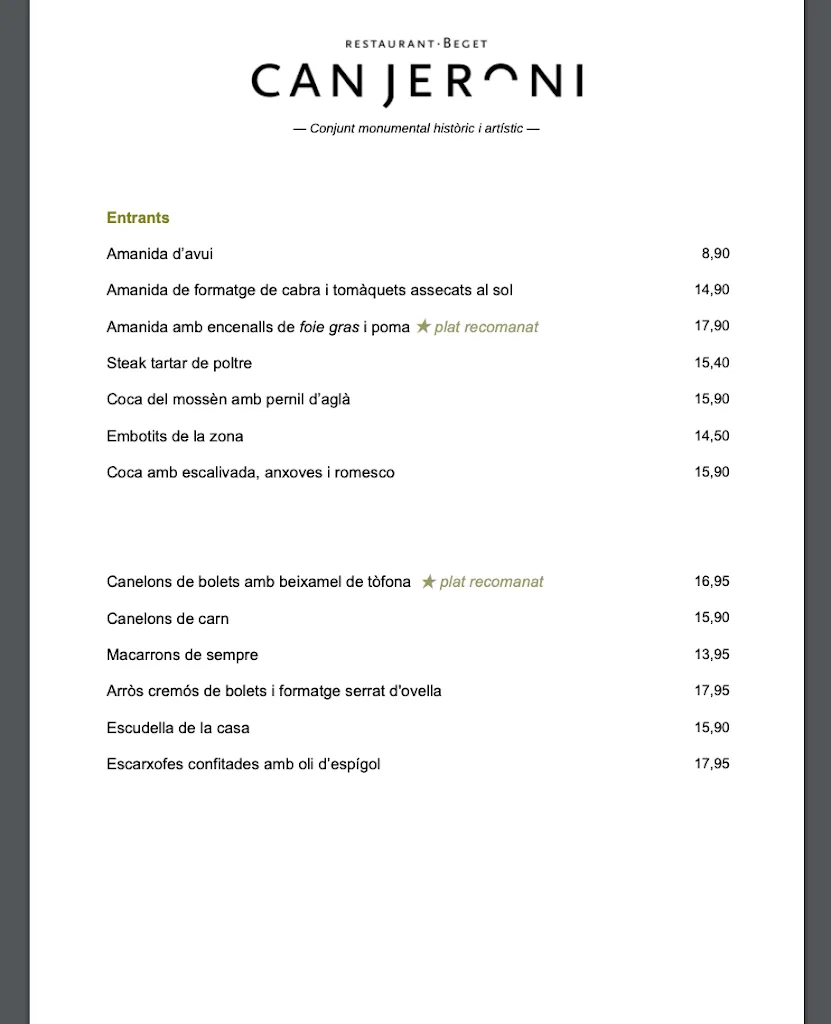 Menu_Restaurant Can Jeroni de Beget_Camprodon_image_1