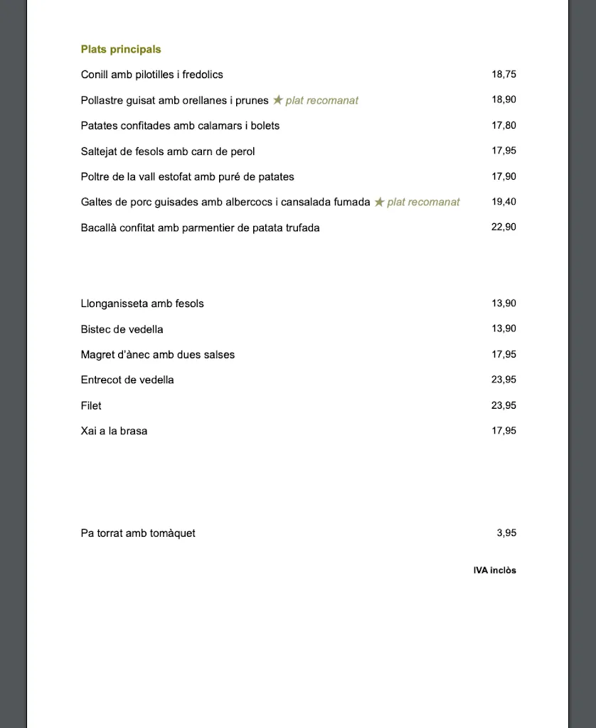 Menu_Restaurant Can Jeroni de Beget_Camprodon_image_2