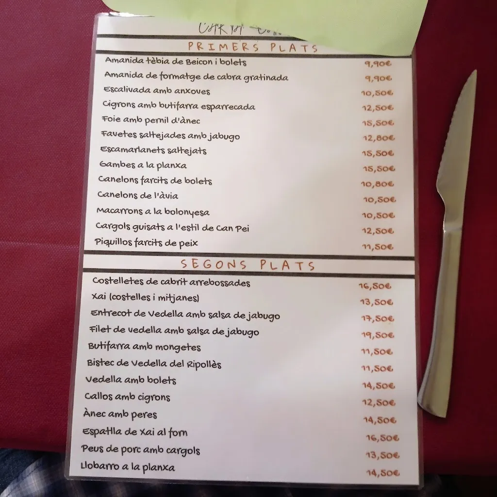 Menu_Restaurant Can Pei_Camprodon_image_1