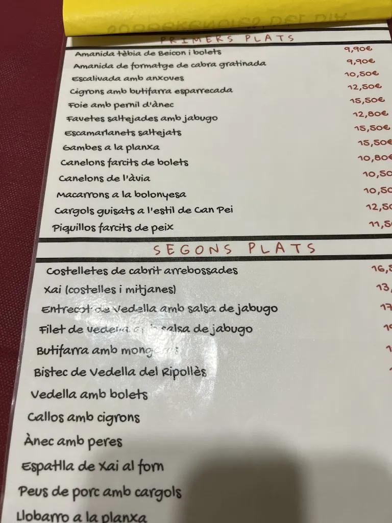 Menu_Restaurant Can Pei_Camprodon_image_2