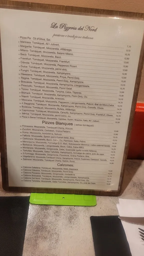 Menu_La Pizzeria del Nord_Camprodon_immagine_3