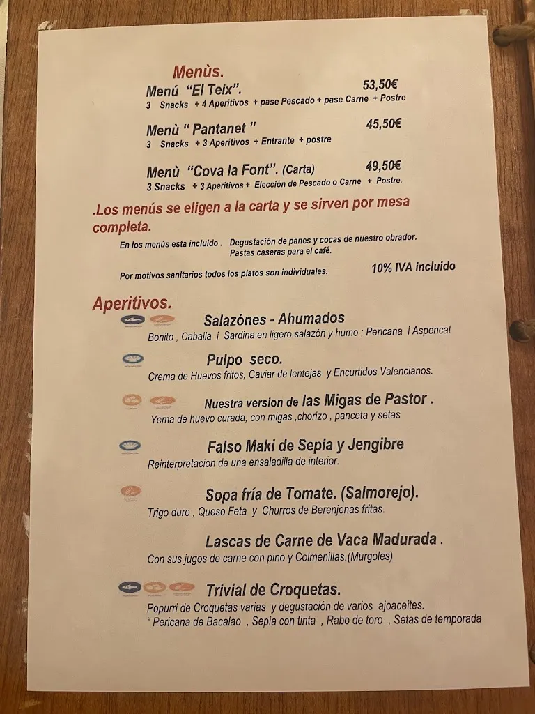 Menu_Casa el Tío David Restaurant_Alfafara_image_1