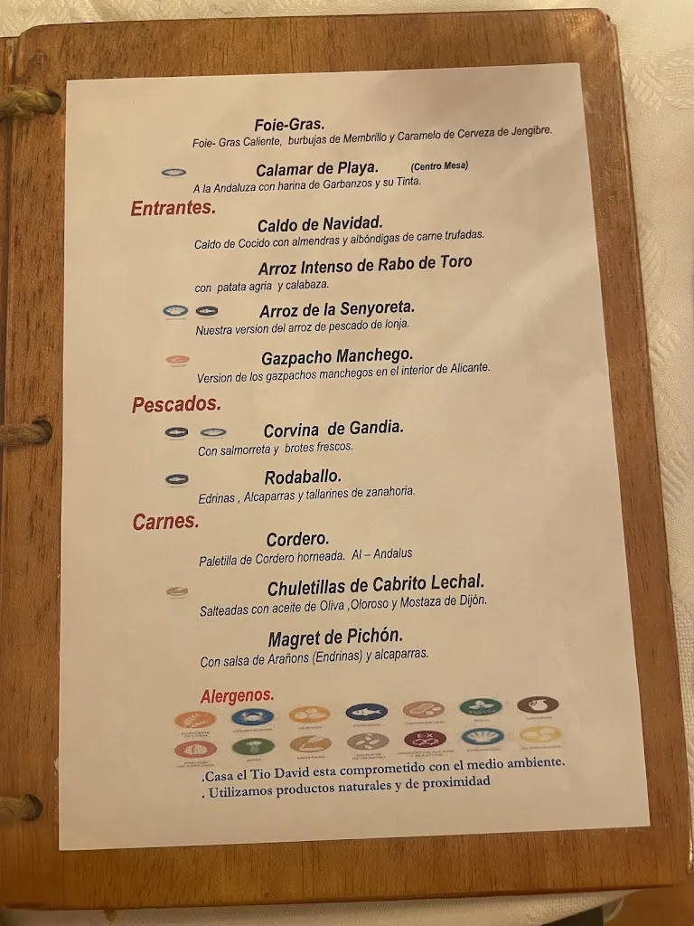 Menu_Casa el Tío David Restaurant_Alfafara_image_2