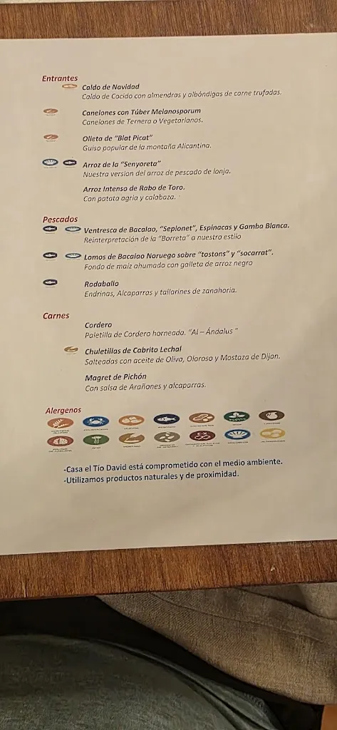 Menu_Casa el Tío David Restaurant_Alfafara_image_3