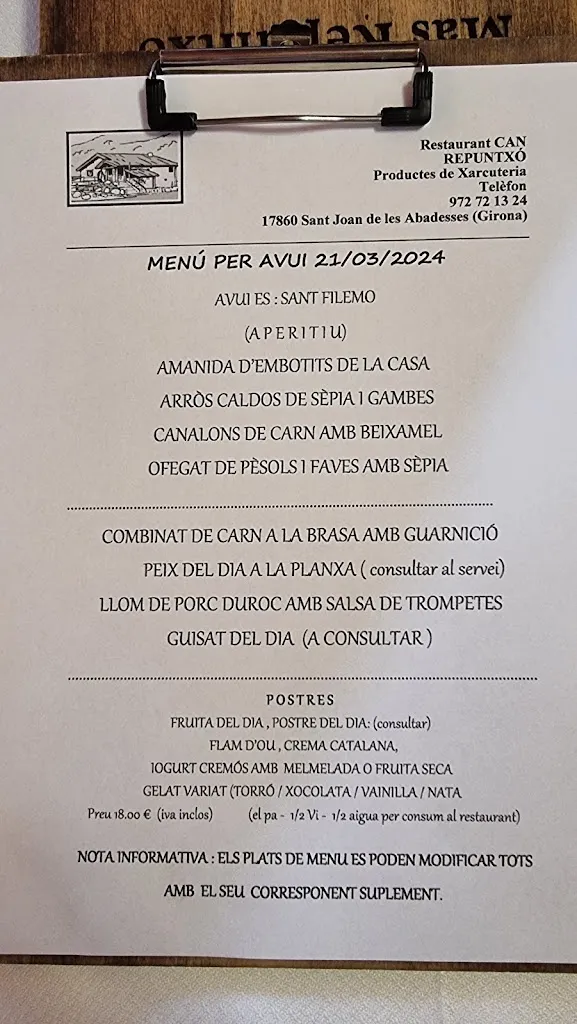 Menu_Restaurant Mas Repuntxó_Camprodon_image_1