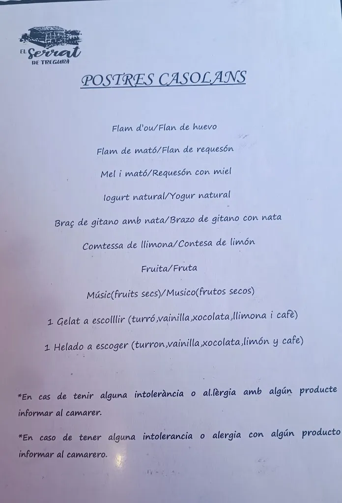 Menu_Hotel El Serrat _Camprodon_image_1
