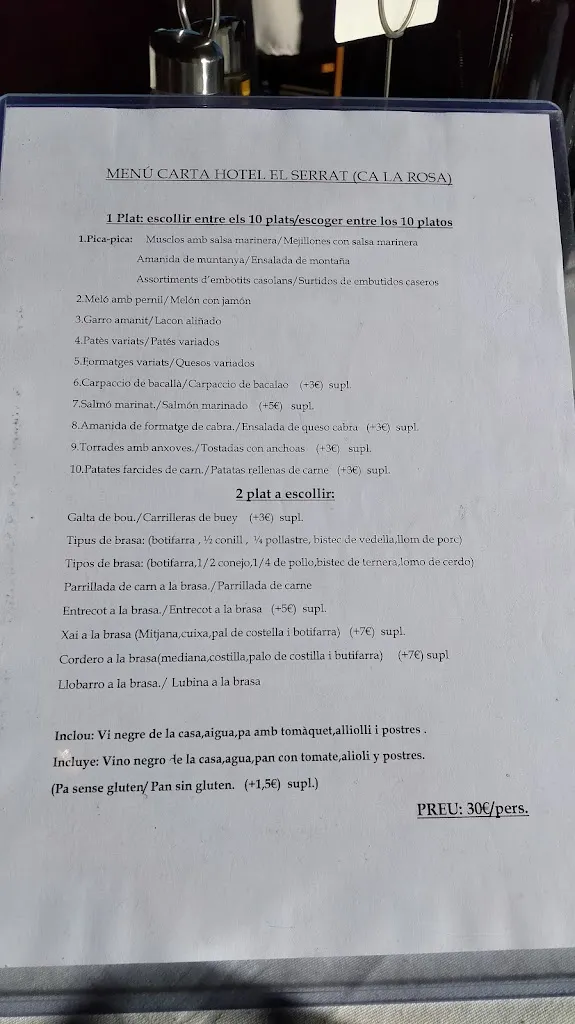 Menu_Hotel El Serrat _Camprodon_image_3