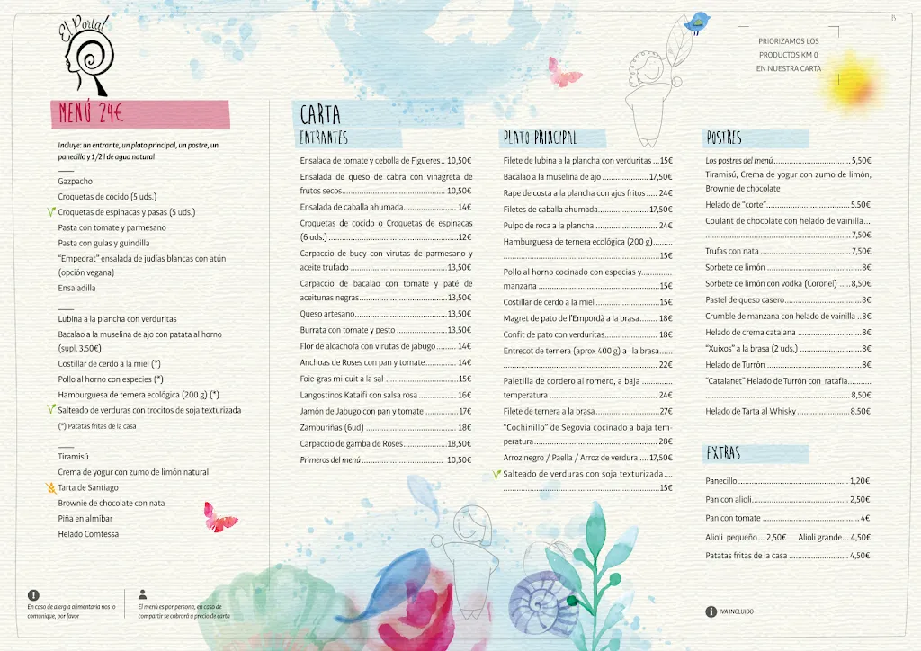 Menu_El Portal de la Gallarda_Castelló dEmpúries_image_1