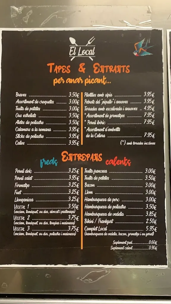 Menu_Bar el Local_Cellera de Ter La_image_1