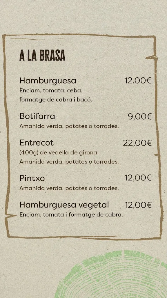 Menu_La Fusteria_Cervià de Ter_image_1