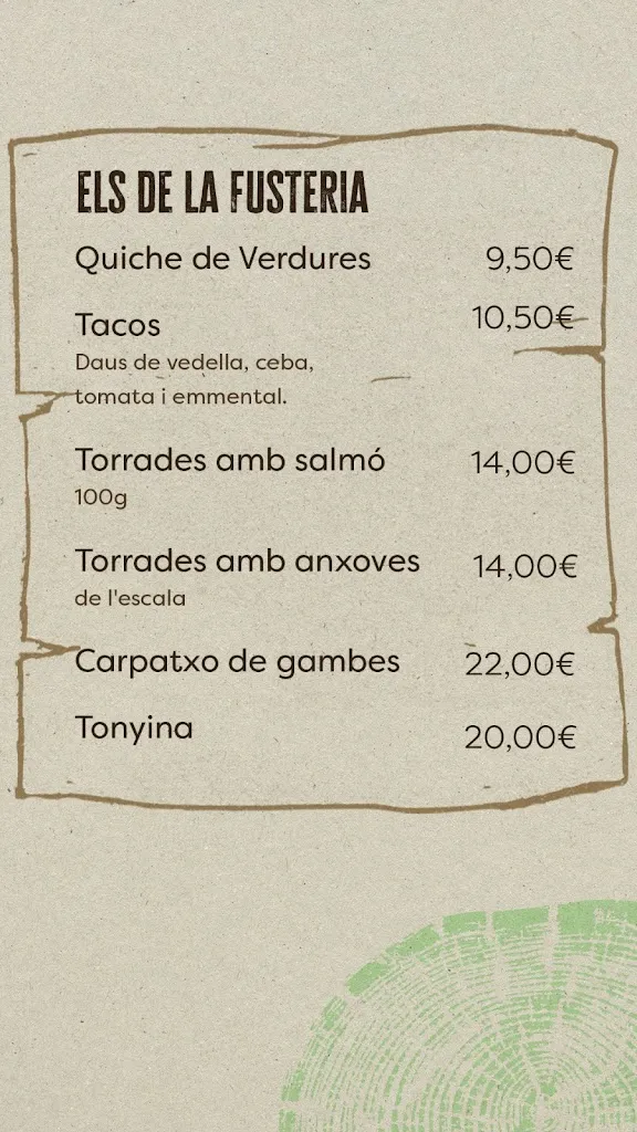 Menu_La Fusteria_Cervià de Ter_image_4