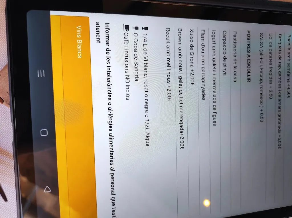 Menu_Restaurant la Vil·la de Corçà_Corçà_image_3