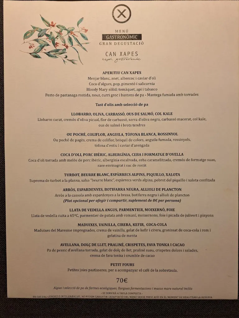 Menu_Can Xapes_Cornellà del Terri_image_1