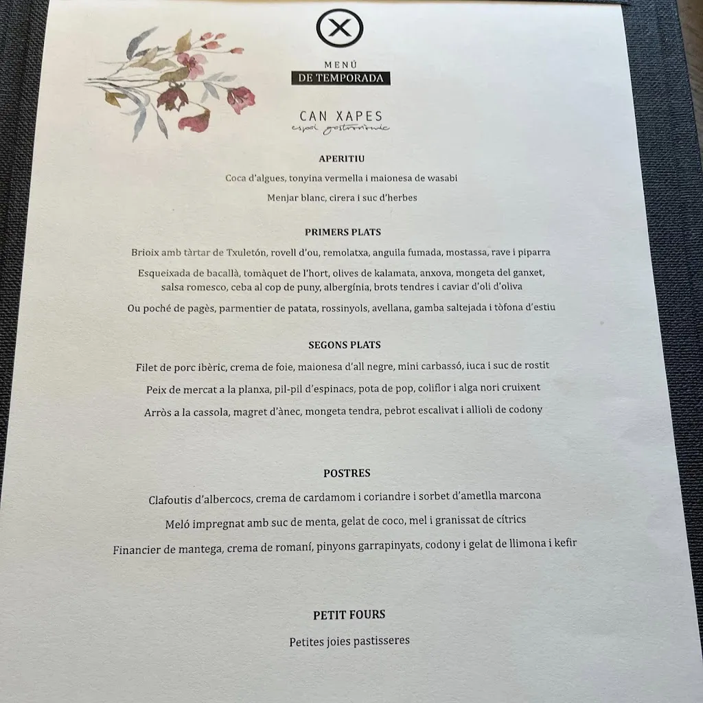 Menu_Can Xapes_Cornellà del Terri_image_3