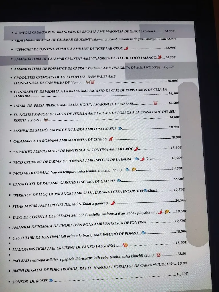 Menu_Restaurant el Cargolet_Colomers_image_1