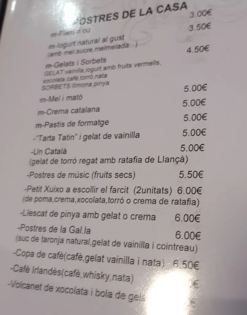 Menu_Hostal Totsompops_Colera_image_3