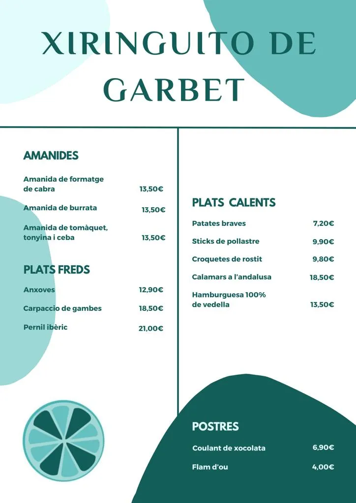 Menü_Guingueta Garbet_Colera_Bild_1