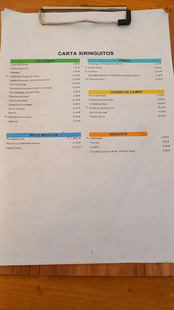 Menü_Guingueta Garbet_Colera_Bild_2